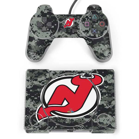 NHL New Jersey Devils Camo PlayStation Classic Bundle Skin